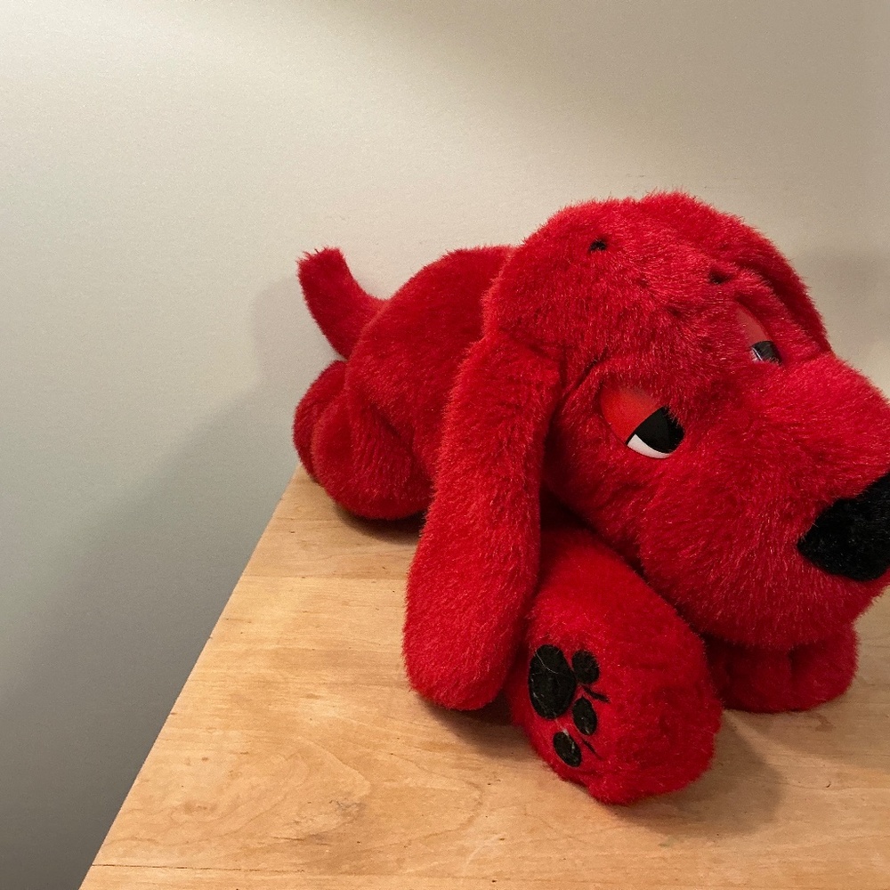 Clifford the Big Red Dog Sleepytime stuffed animal.